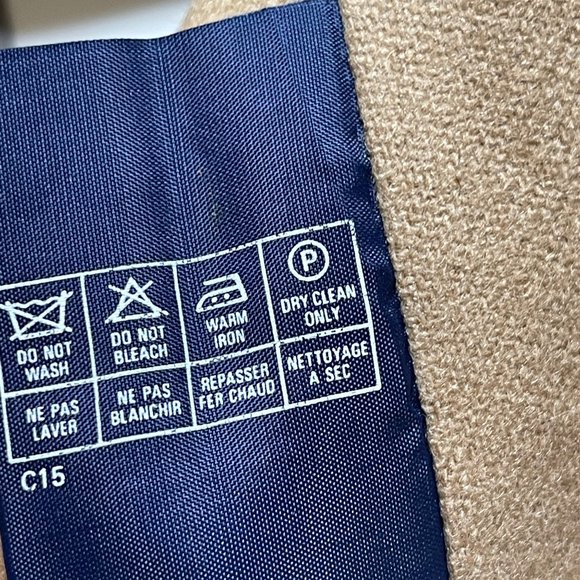 Burberry Wool Replacement Trench Coat Liner Camel Tan Button Out - Picture 2 of 12